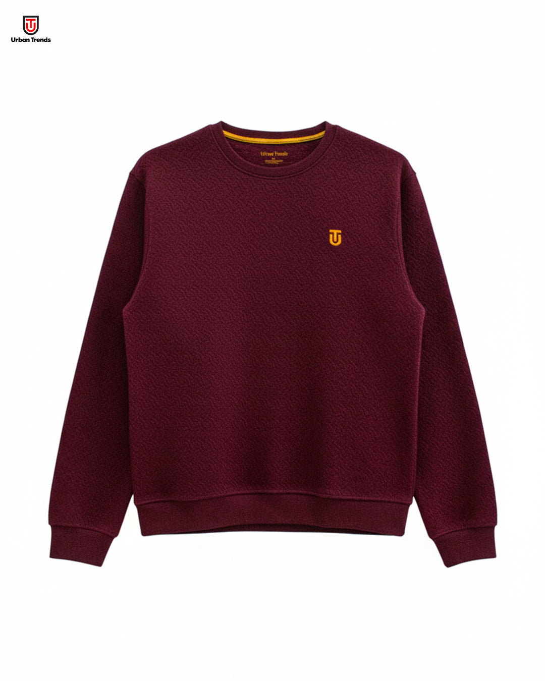 Textured Crewneck Sweatshirt