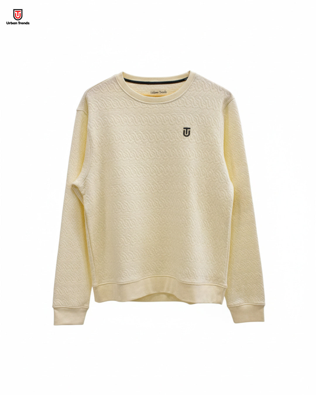 Textured Crewneck Sweatshirt