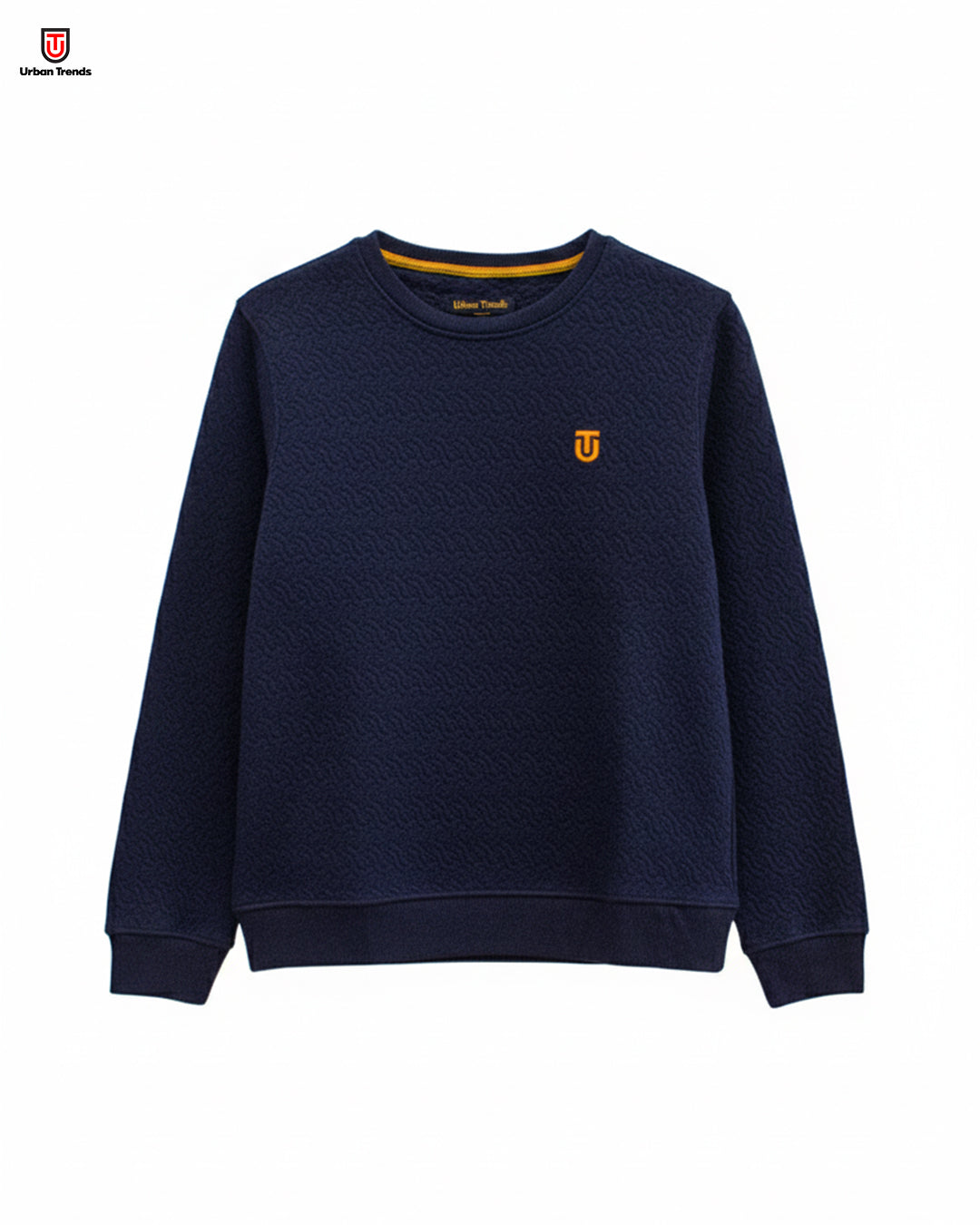 Textured Crewneck Sweatshirt