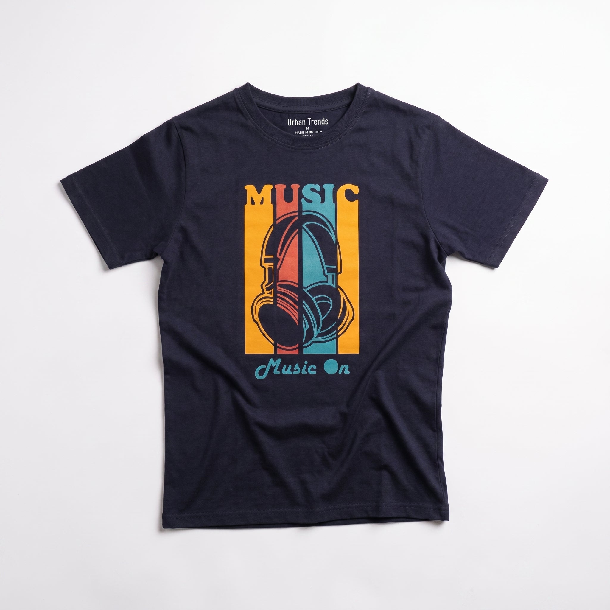 'Music On' Retro Graphic Tee
