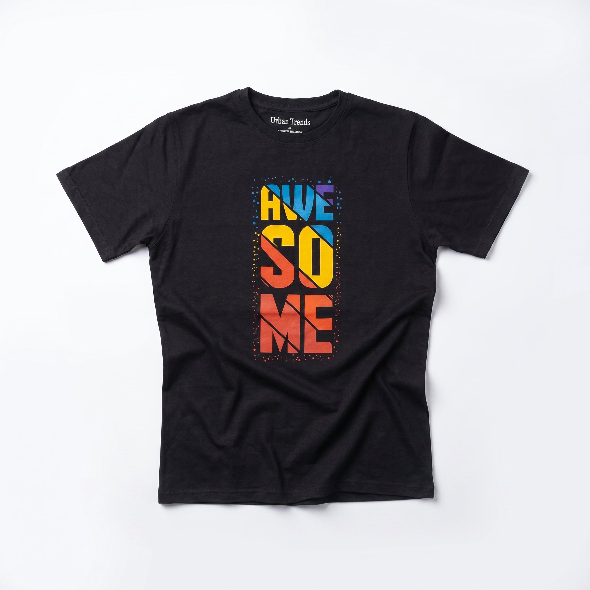 'Awesome' Bold Color-Block Tee