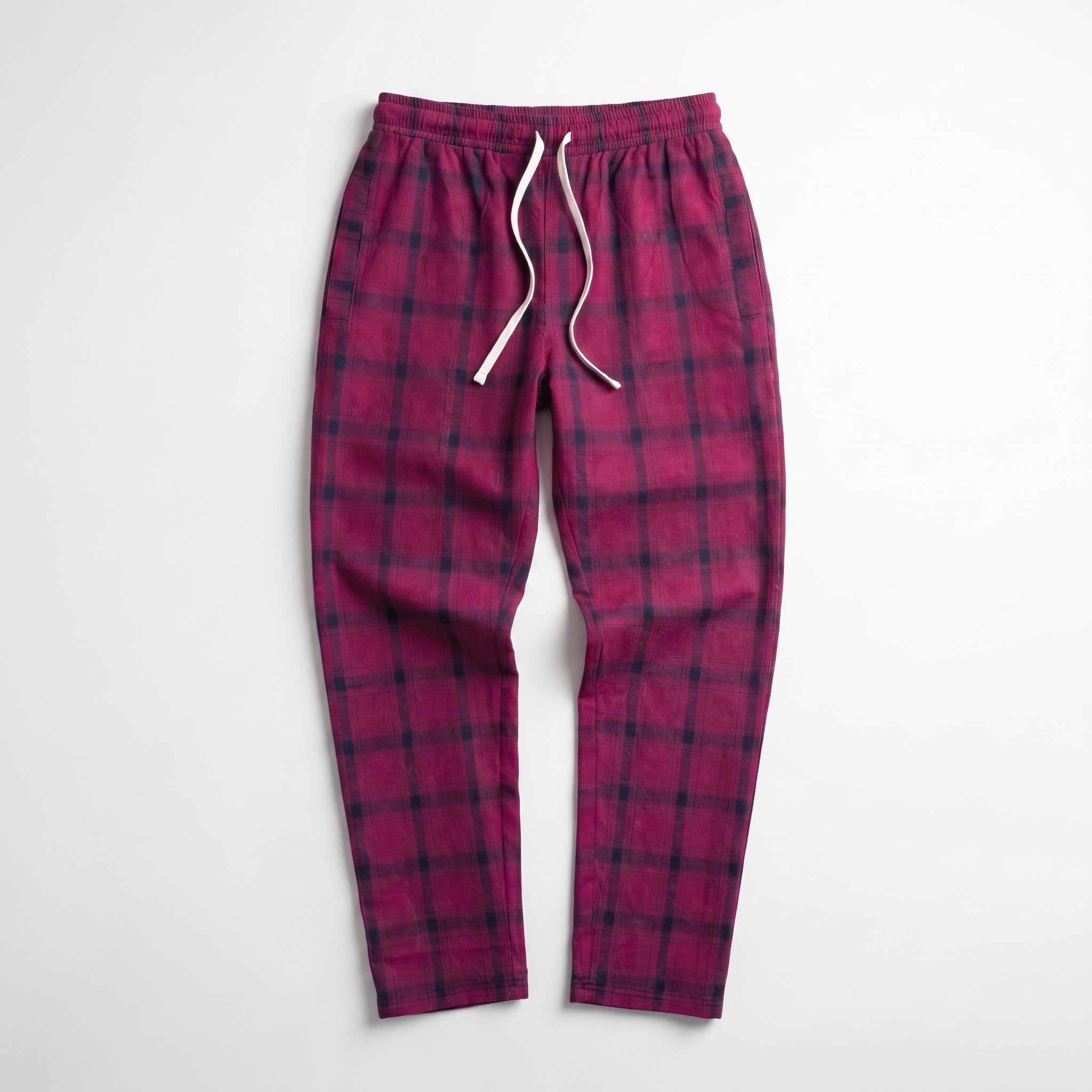 Berry & Navy Plaid Pajama Pants