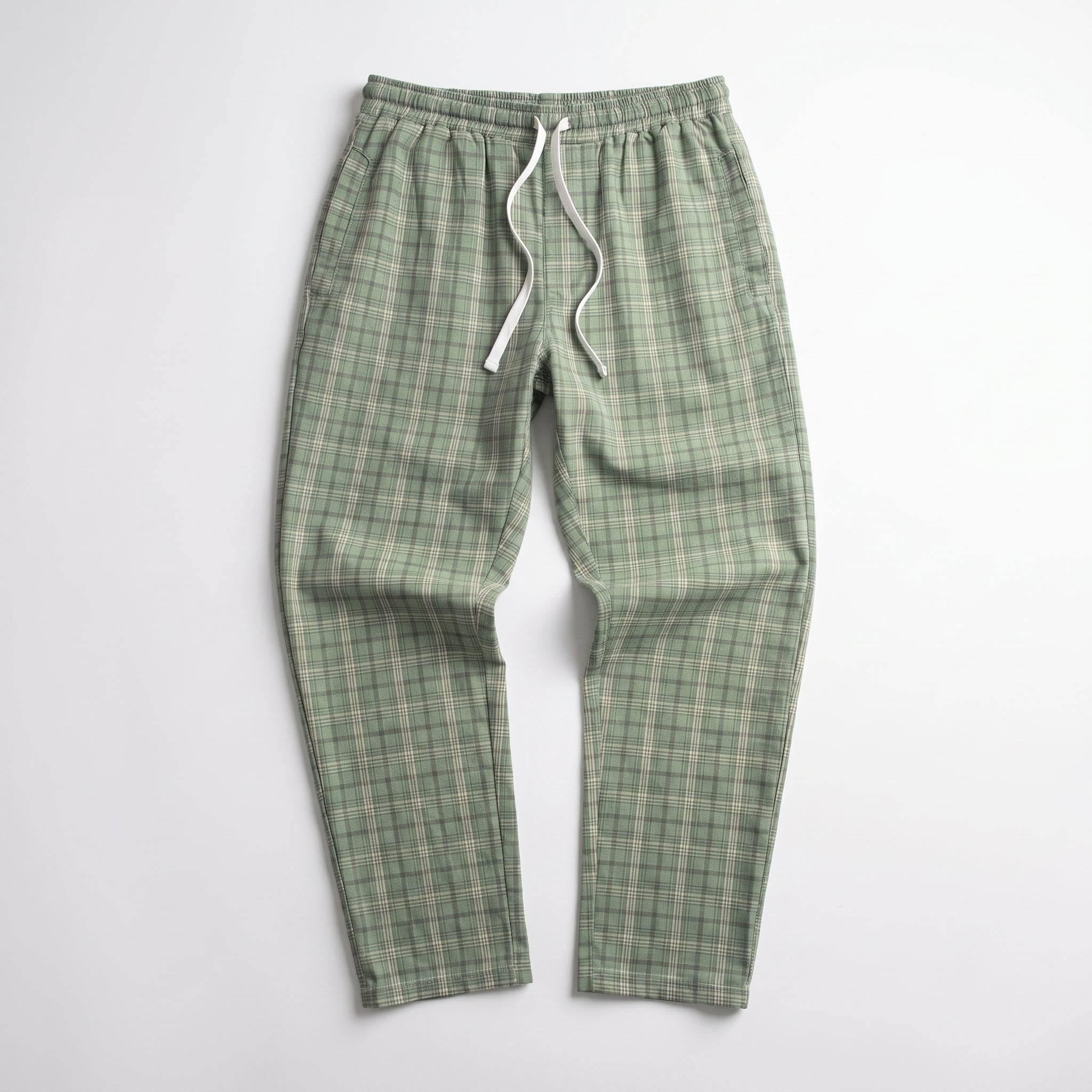 Sage Green Plaid Pajama Pants