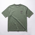 Olive Green Mini Palm Embroidered Tee