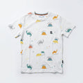 Colorful Allover Dinosaur Print Tee