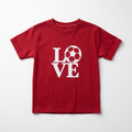 Crimson Red Soccer 'LOVE' Tee