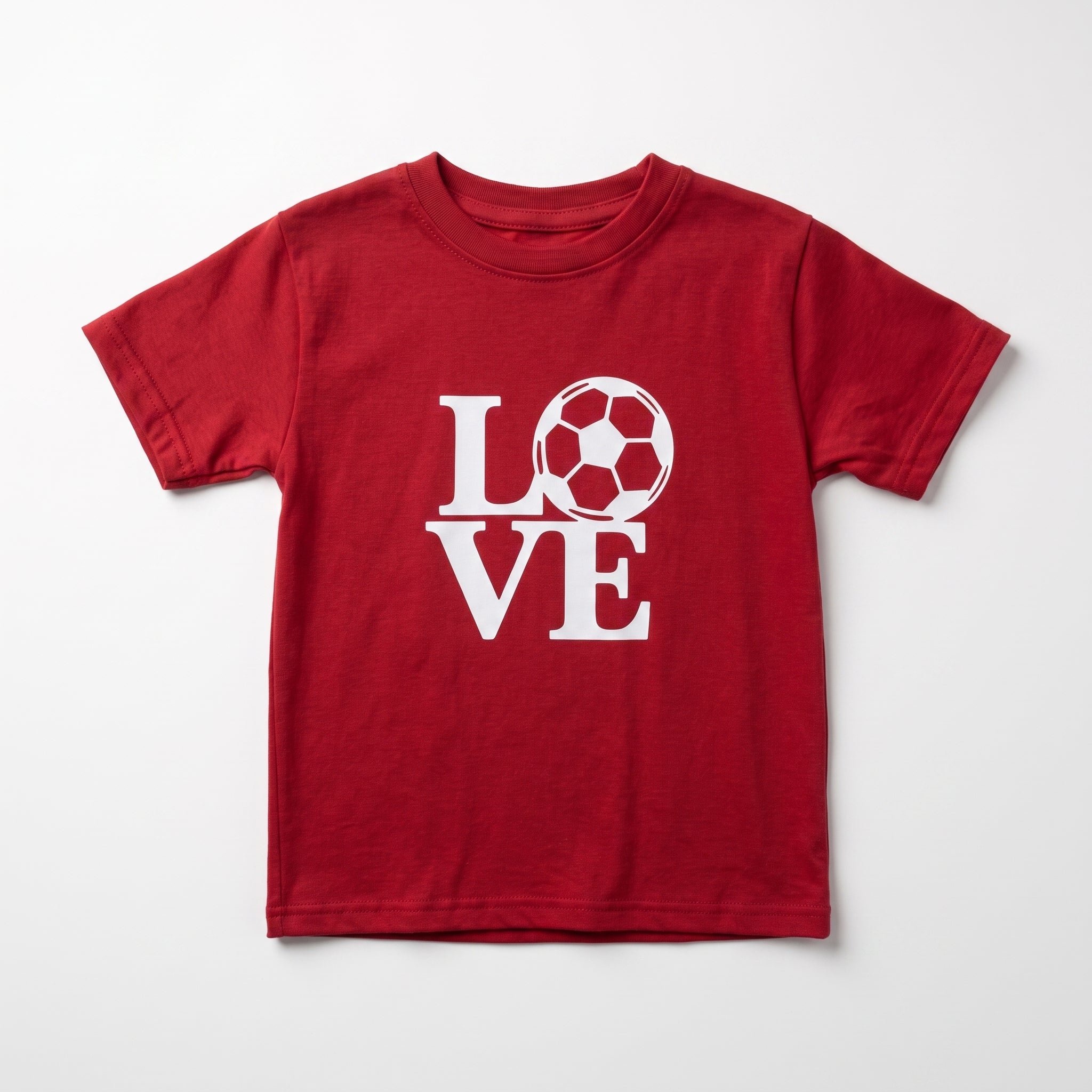 Crimson Red Soccer 'LOVE' Tee