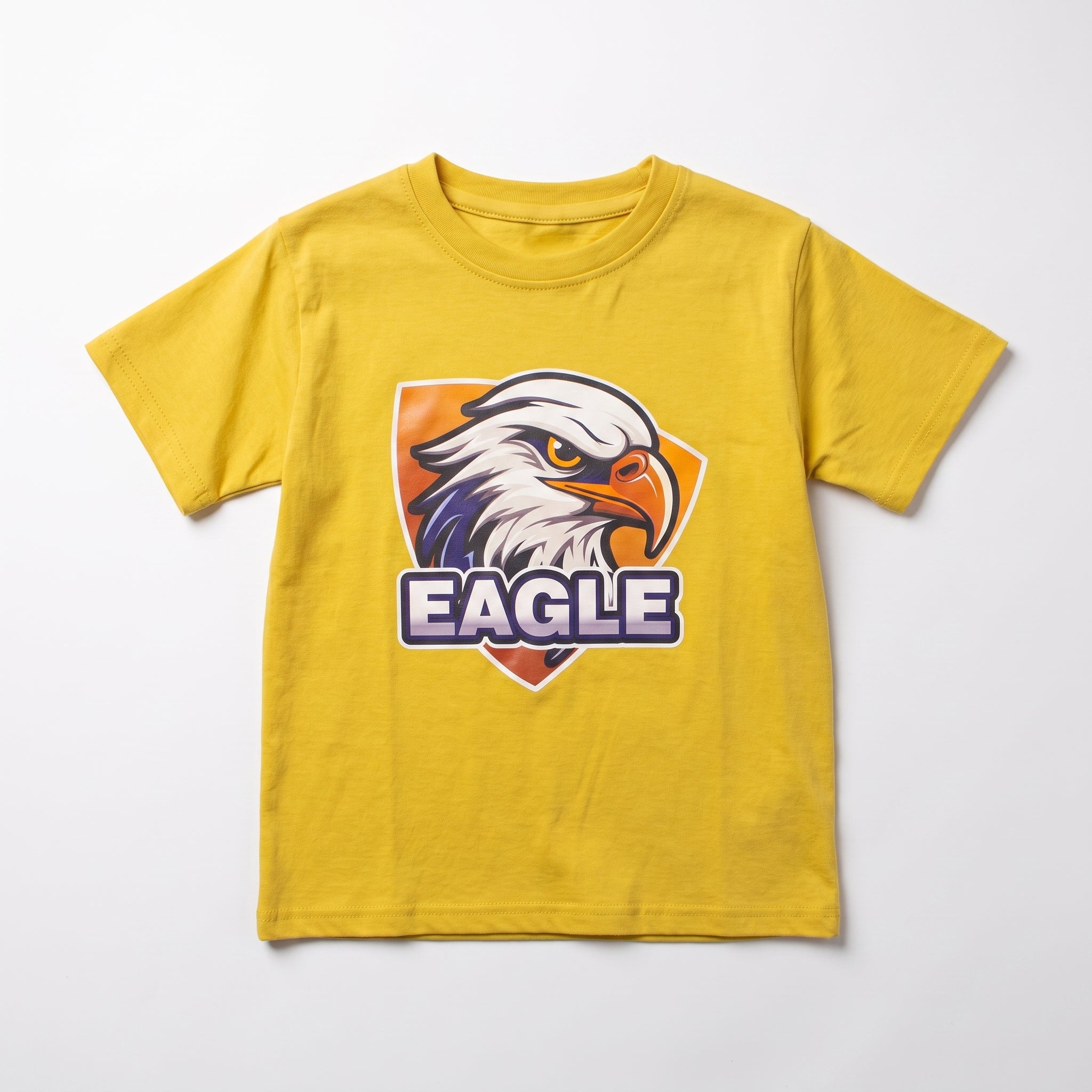 Bright Yellow 'Eagle' Mascot Tee
