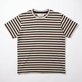Chocolate Brown & White Striped Tee
