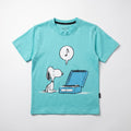 Snoopy Turntable Aqua Tee