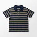 Olive & Navy Striped Polo