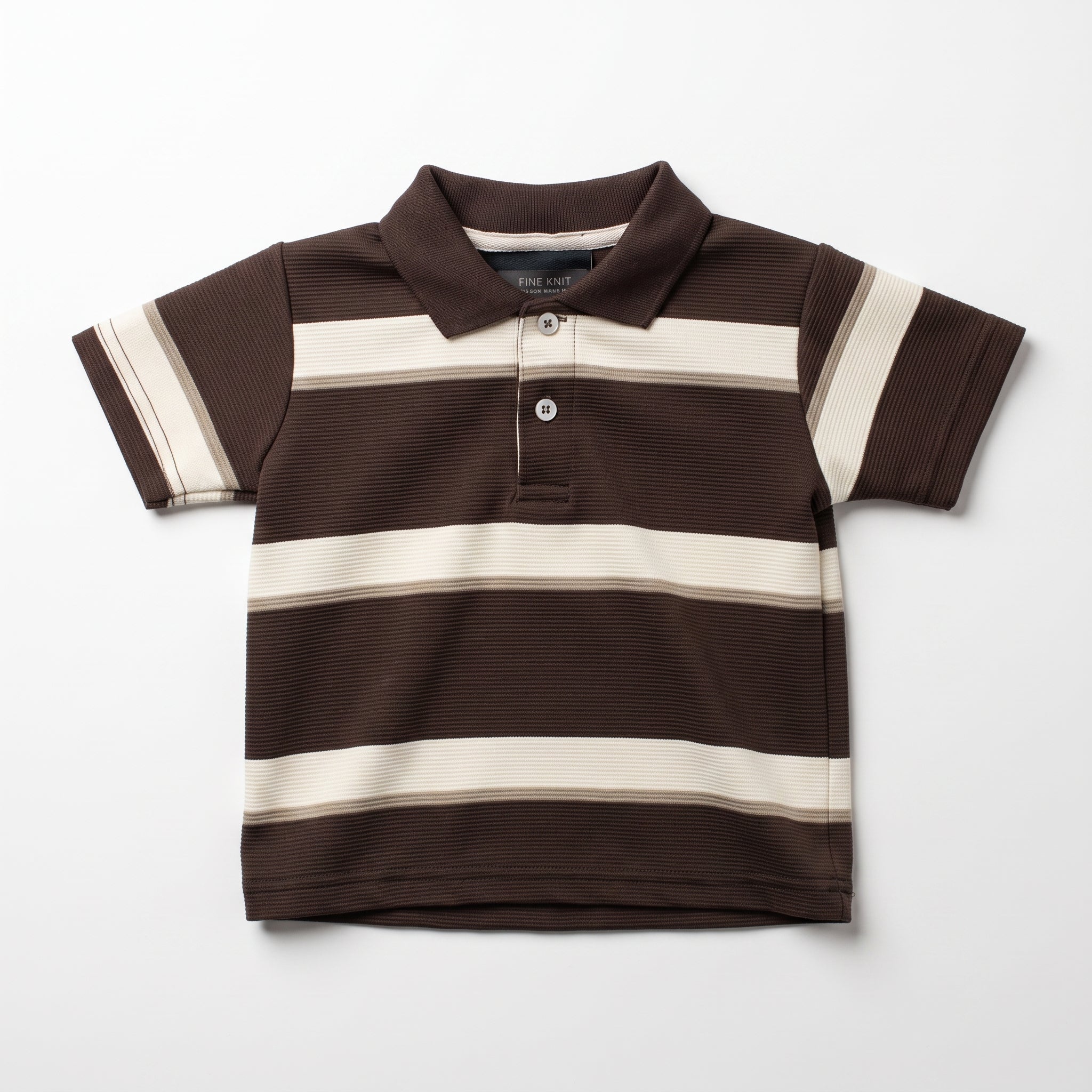 Cocoa Brown & Cream Polo