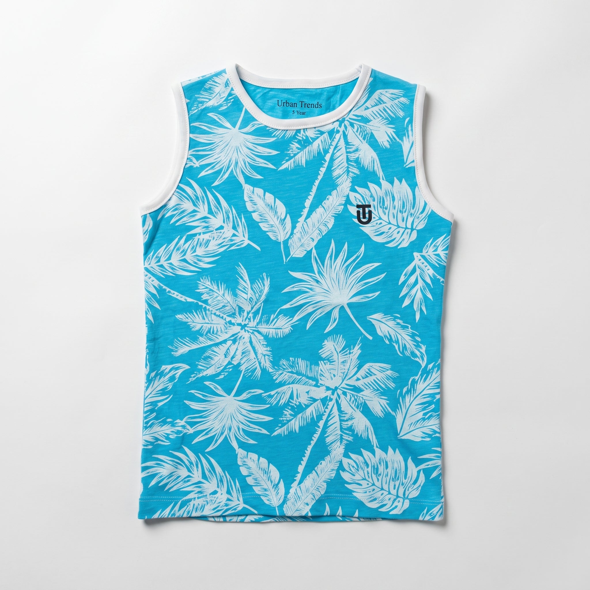 Cyan Tropical Palm Sando