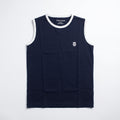 Navy Blue Solid Sando