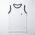 Premium White & Navy Sando