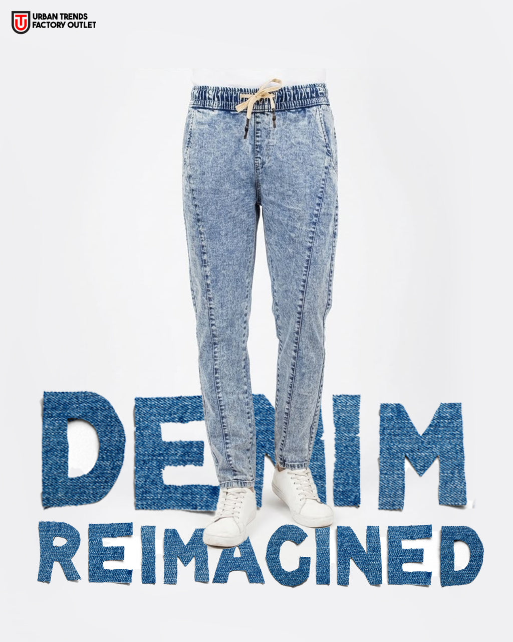 Urban Seam-Line Denim Pant