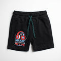 Black 'Music Is My Life' Shorts