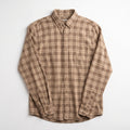 Beige Plaid Check Shirt