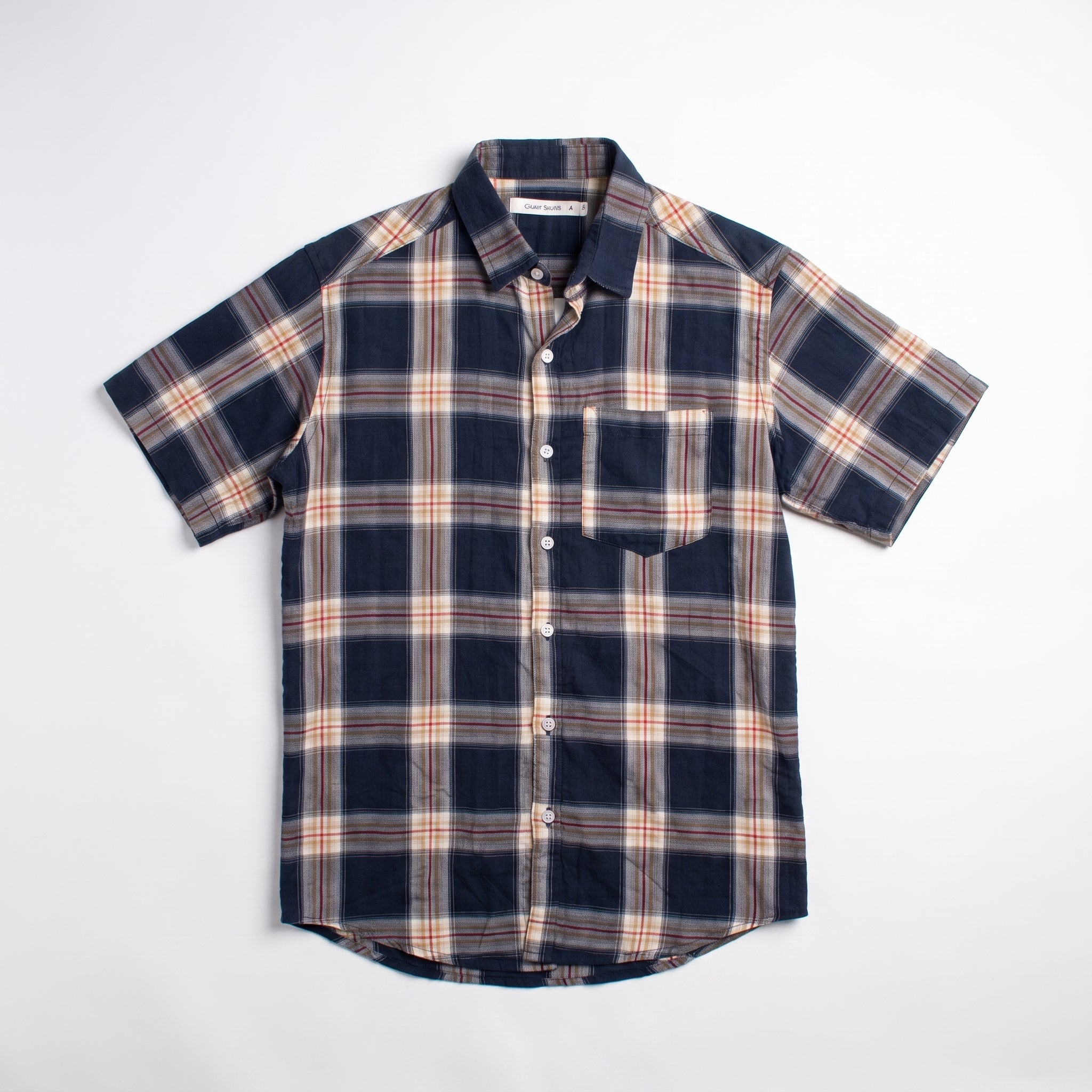 Navy Plaid Shirt