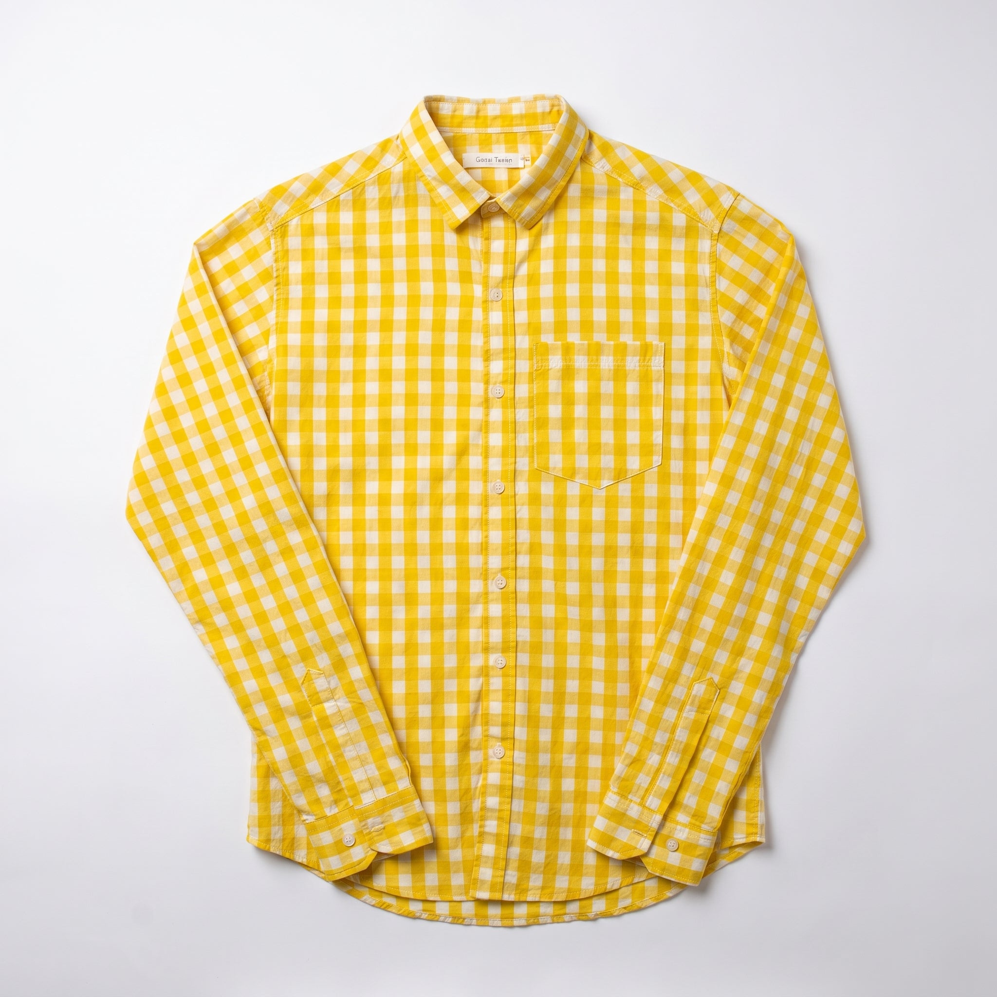 Yellow Gingham Shirt