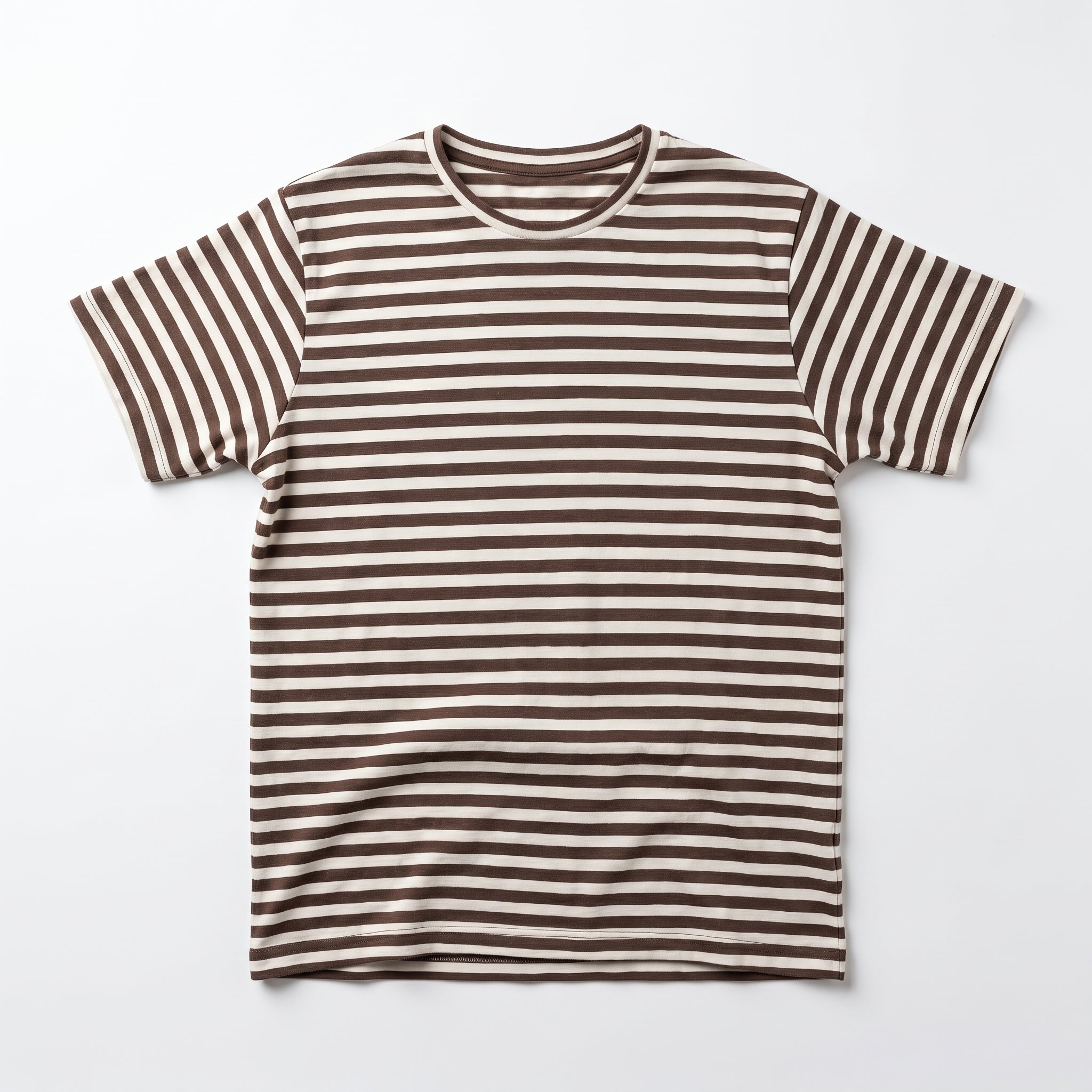 Cocoa Brown & Cream Striped Tee