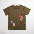 Multi-Patch Statement Olive Tee