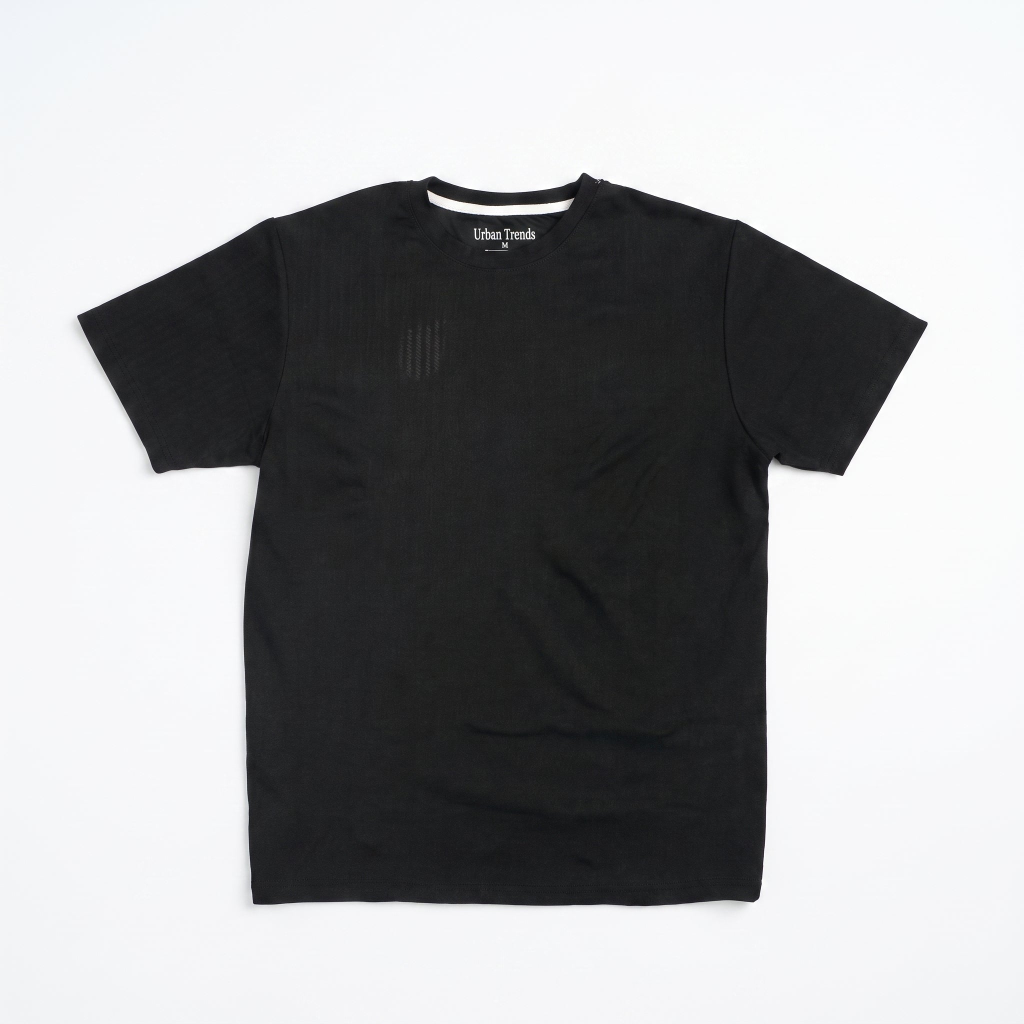 Jet Black Essential Crewneck Tee