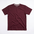 Burgundy Waffle Knit Tee