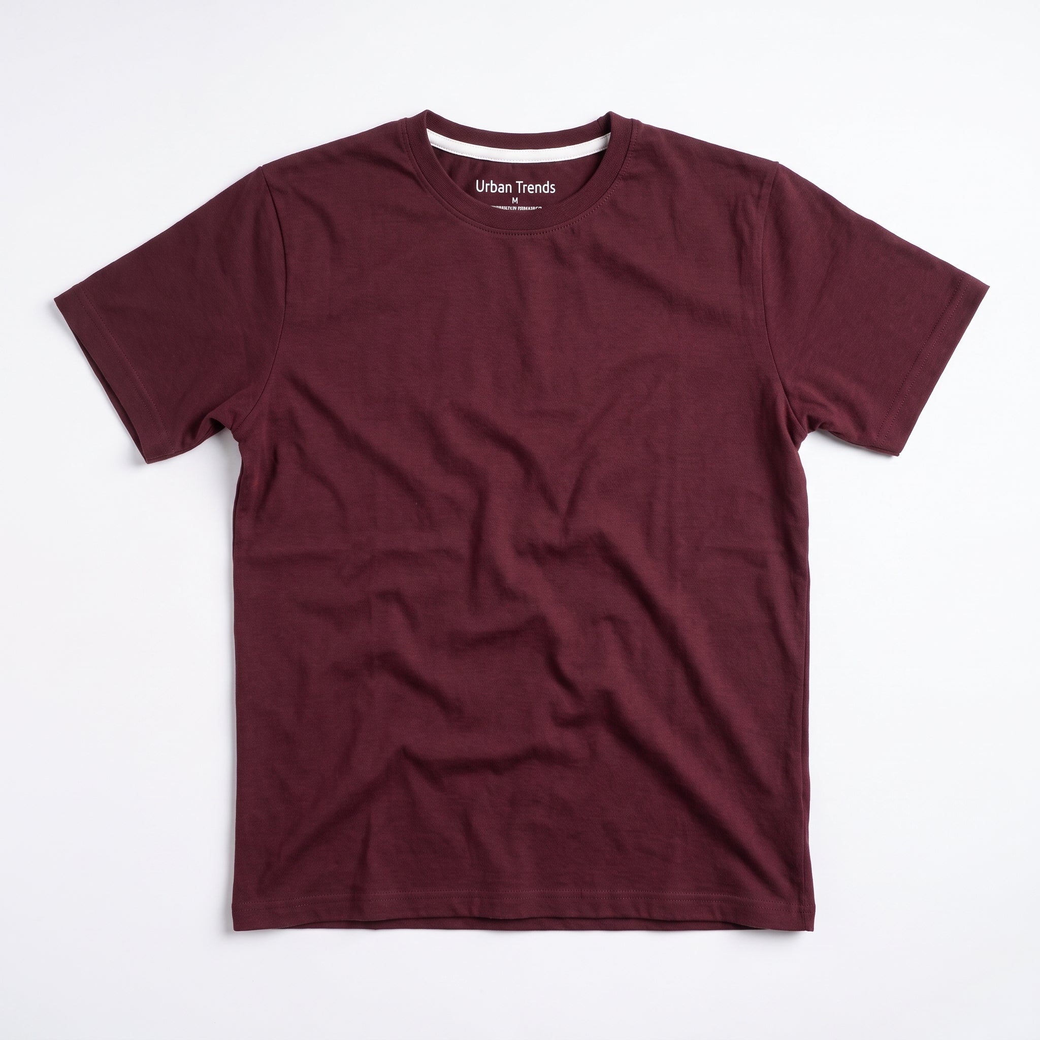 Burgundy Waffle Knit Tee
