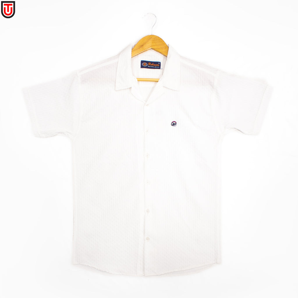 Kinetic Textured Short-Sleeve Shirt