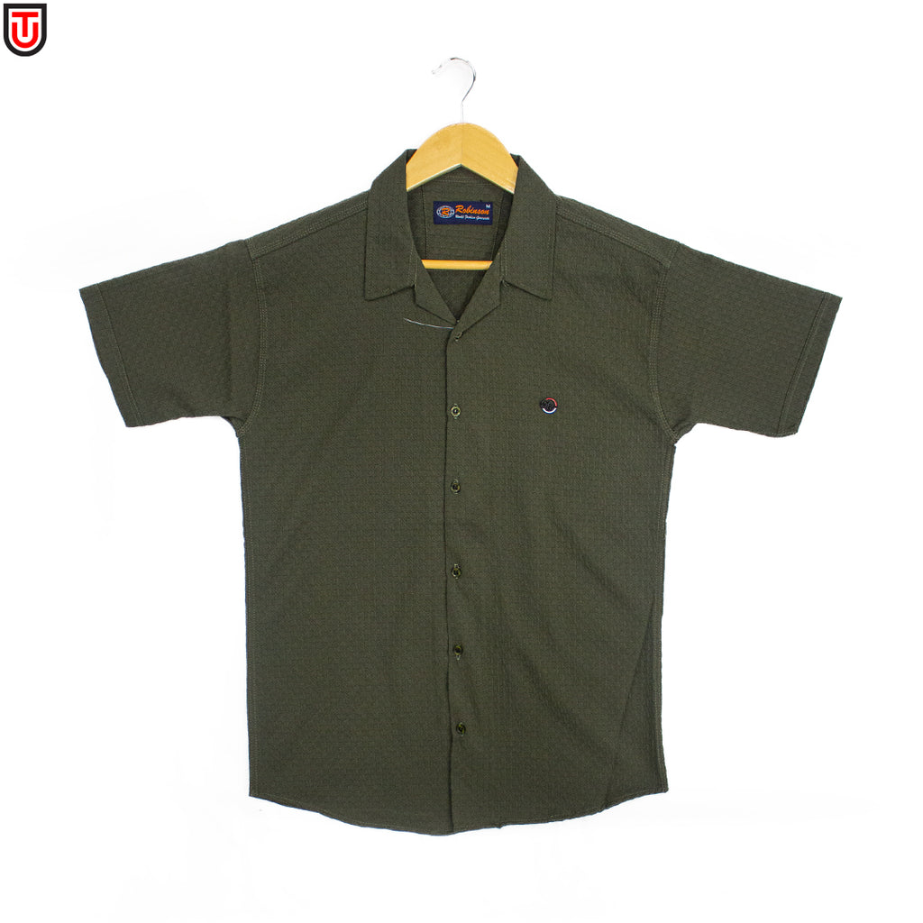 Kinetic Textured Short-Sleeve Shirt