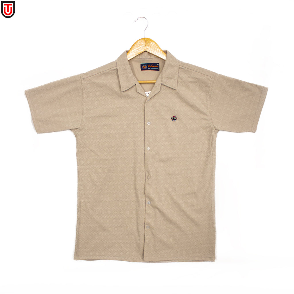 Kinetic Textured Short-Sleeve Shirt