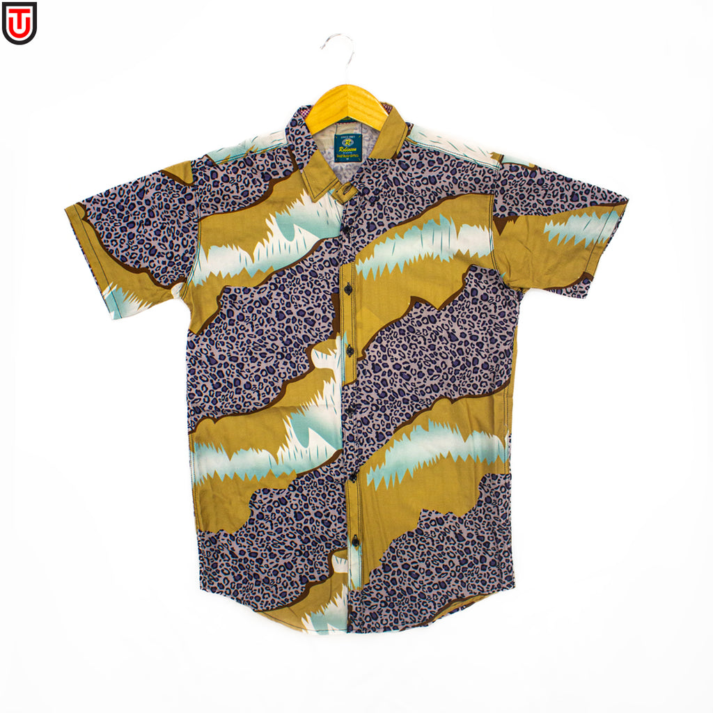 Island Vibe Short-Sleeve Button-Down