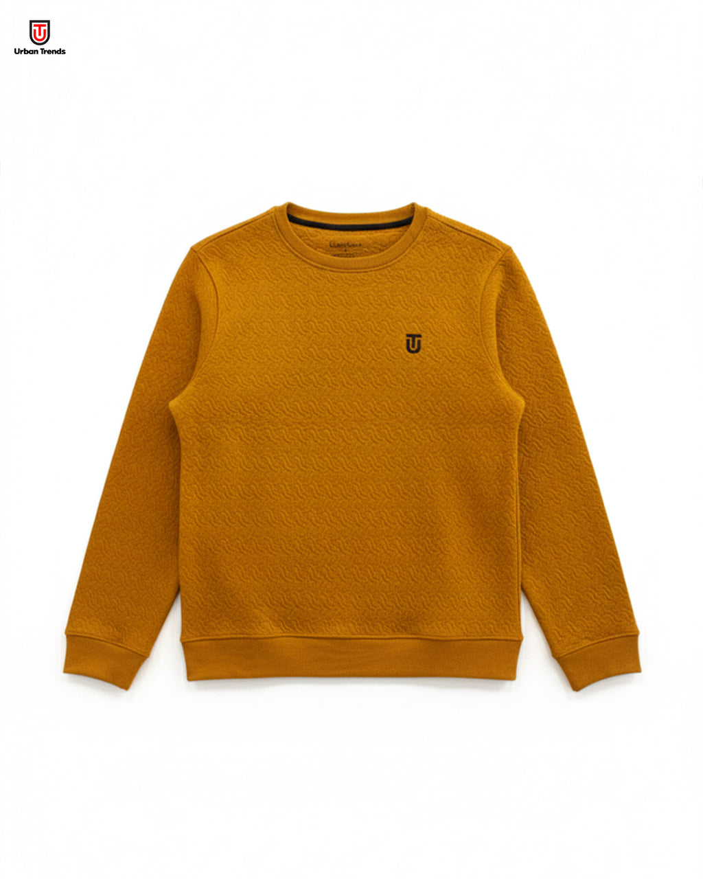 Textured Crewneck Sweatshirt