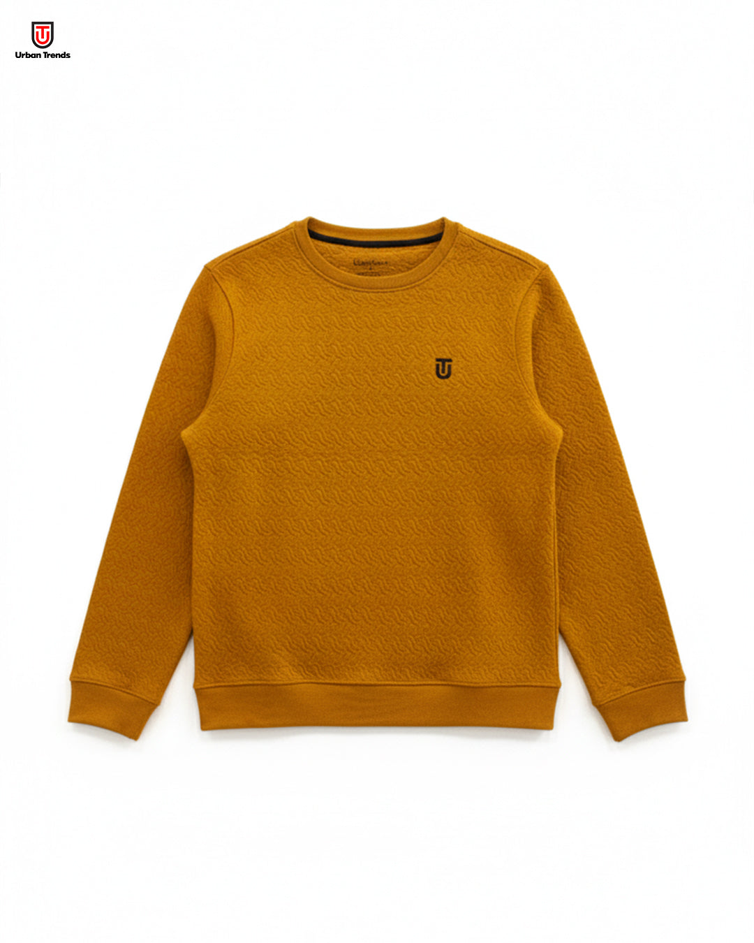 Textured Crewneck Sweatshirt