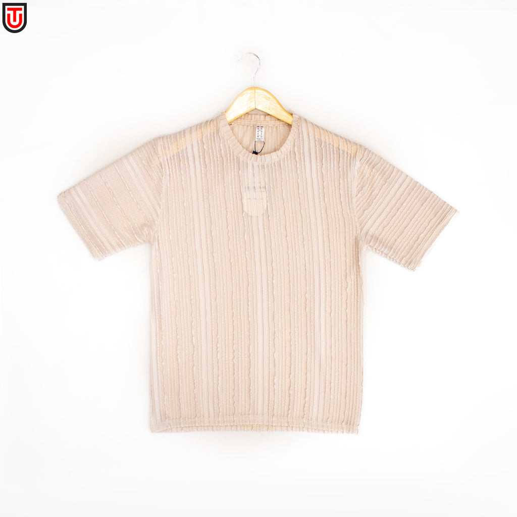 Ripple-Knit Essential Tee