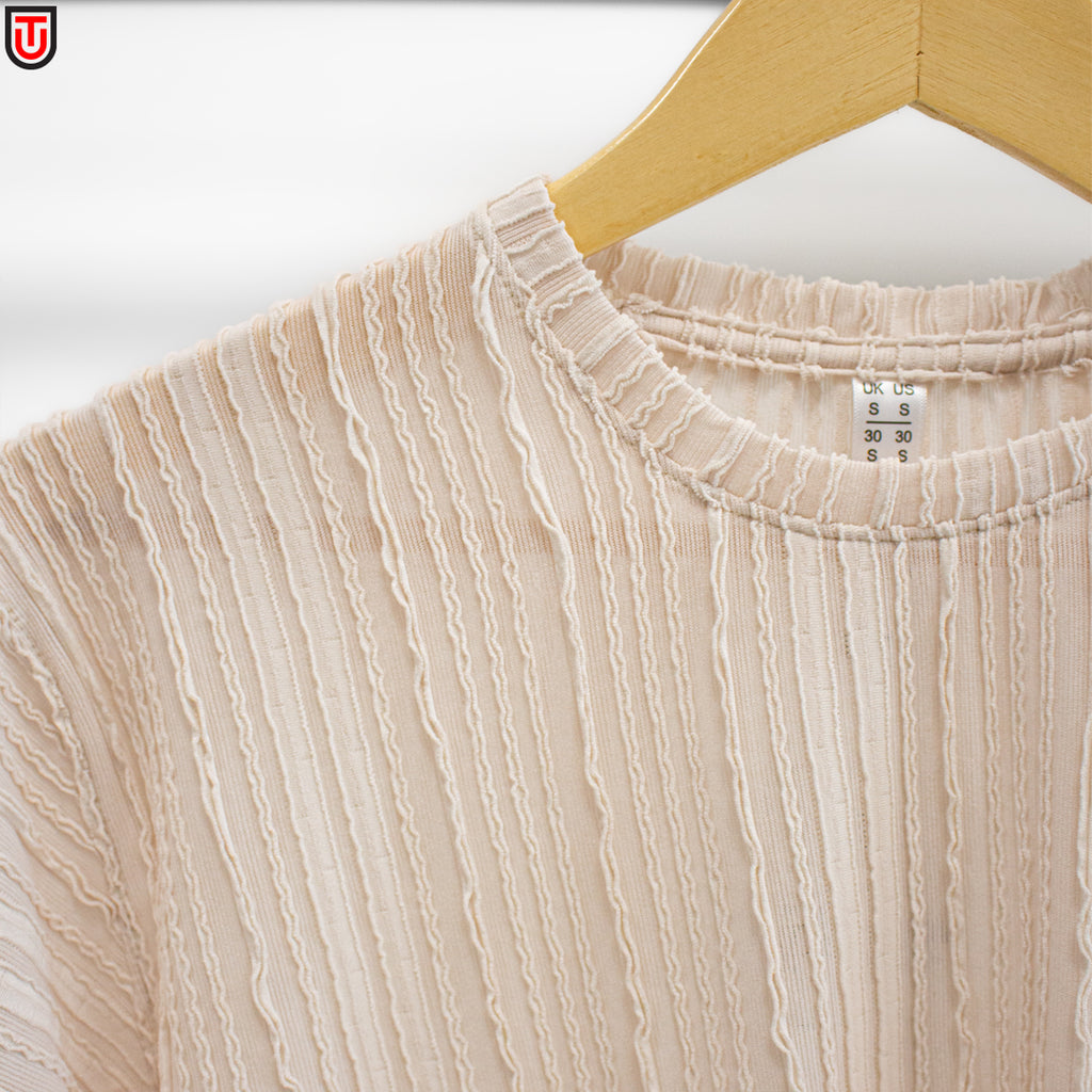 Ripple-Knit Essential Tee