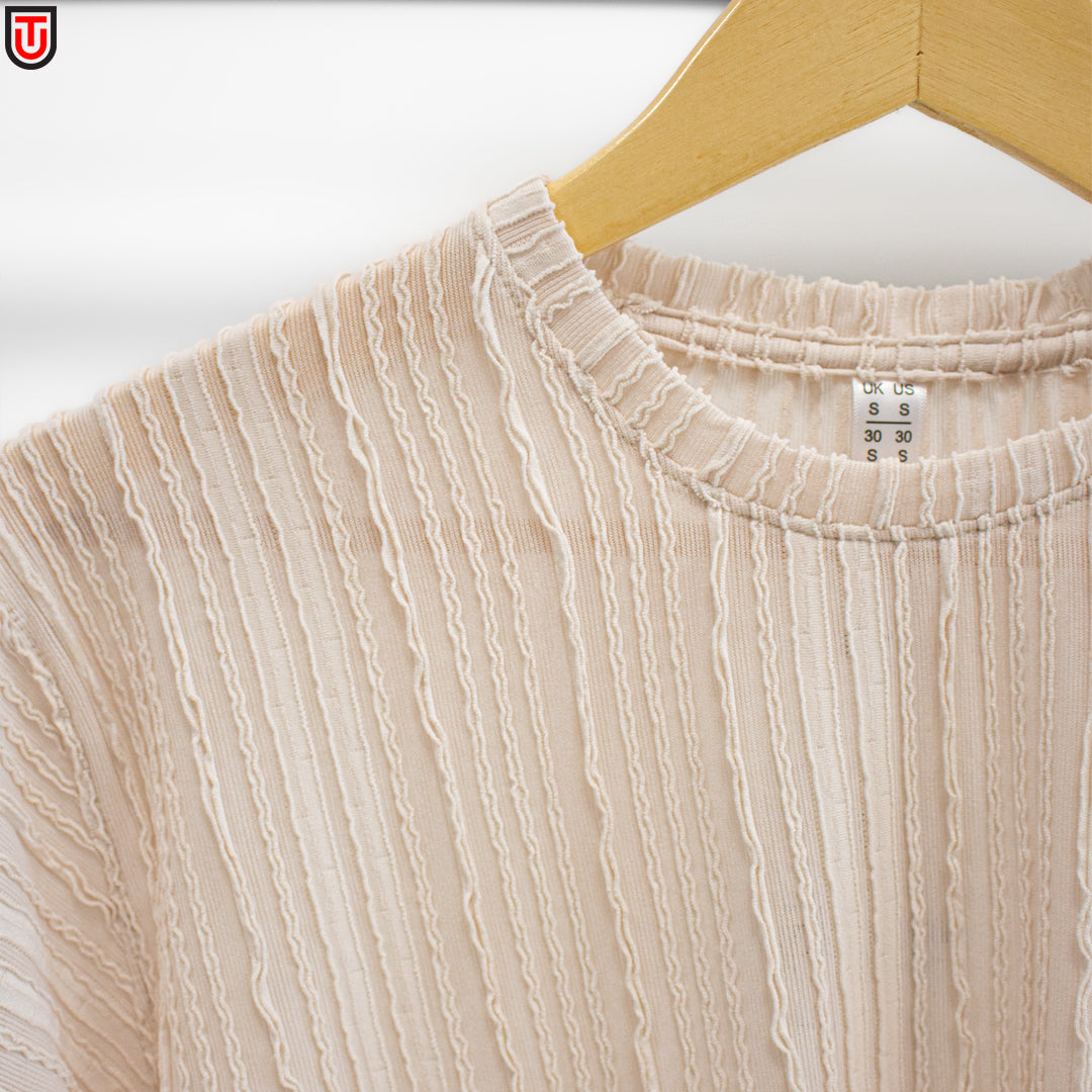 Ripple-Knit Essential Tee