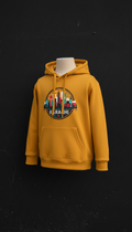 Kids' Urban Mustard Hoodie With Karachi Cityscape